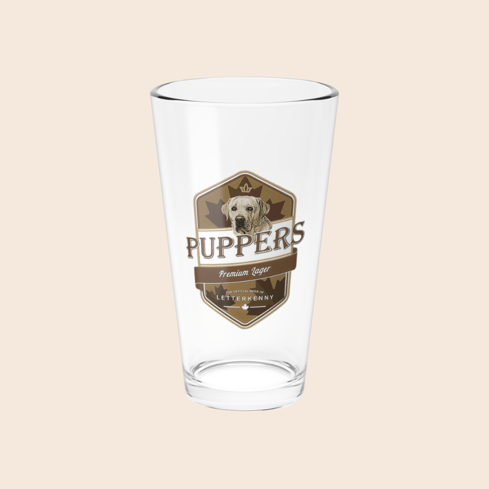 Pupper's Letterkenny TV Show 16oz Pint Glass