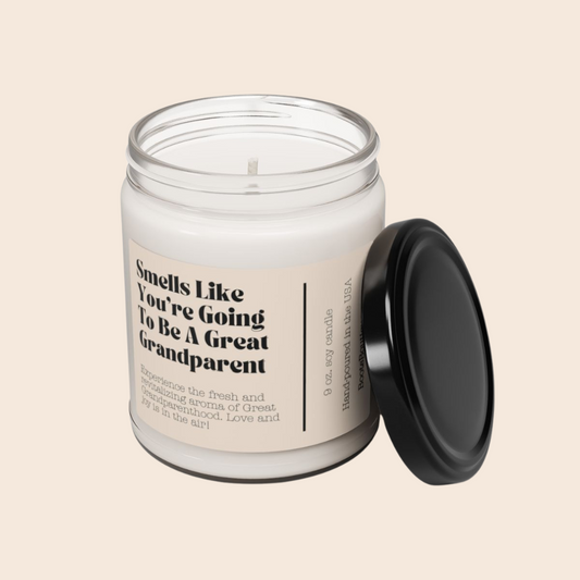 Smells Like You're Going To Be A Great Grandparent 9oz Soy Candle