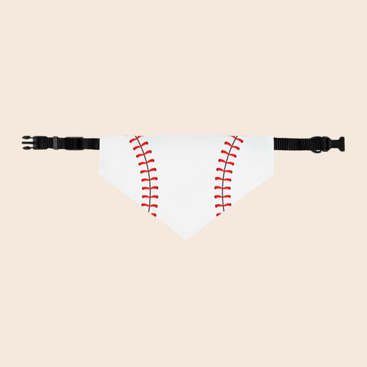 Baseball Over the Collar Dog Bandana