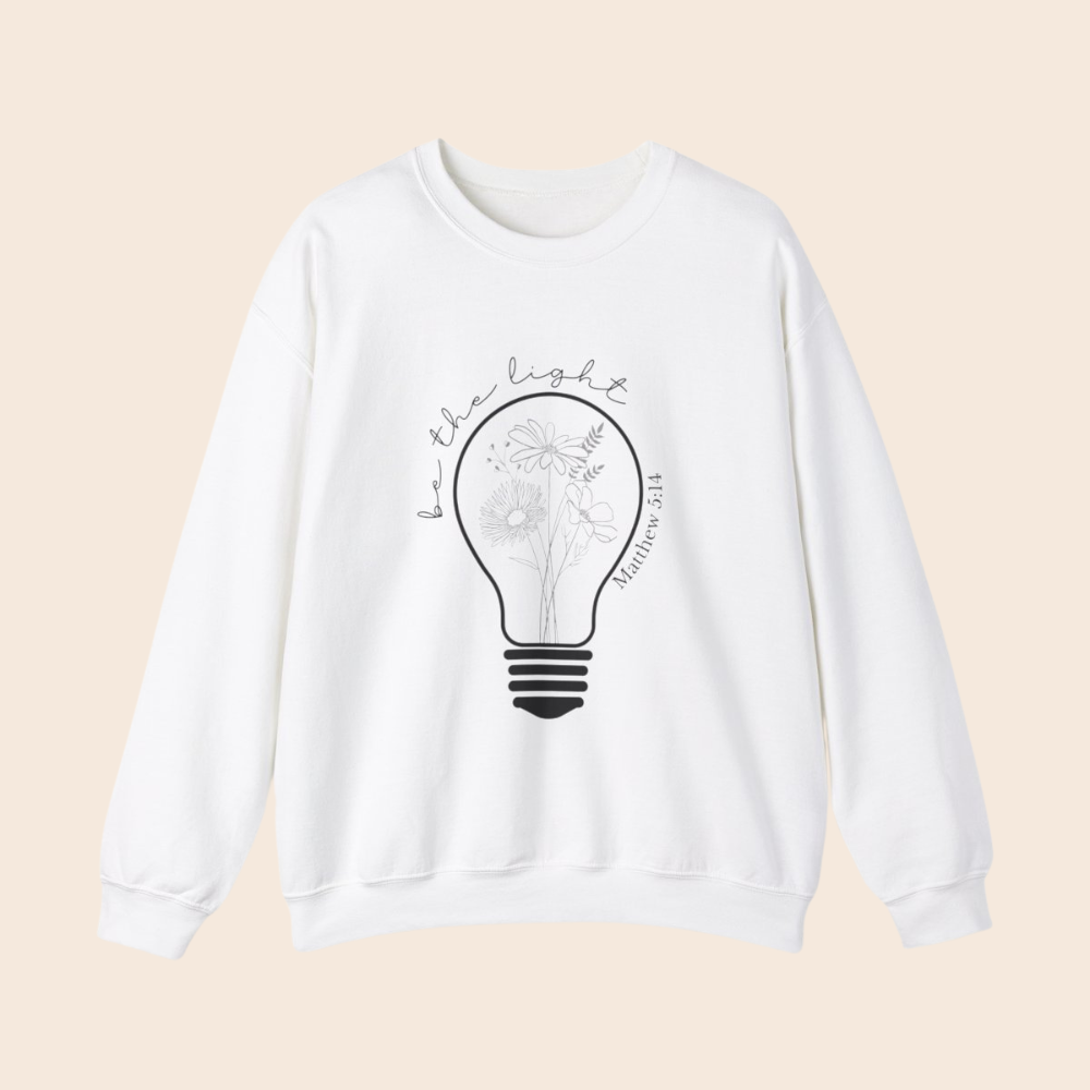 Be the Light Matthew 5:14 Crewneck Sweatshirt