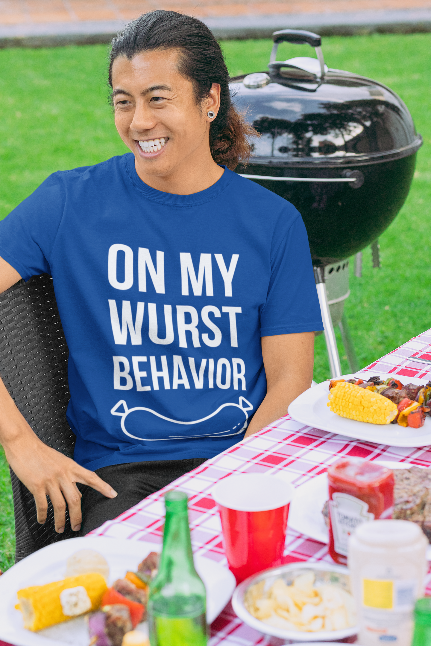 On My Wurst Behavior - Funny BBQ T-Shirt