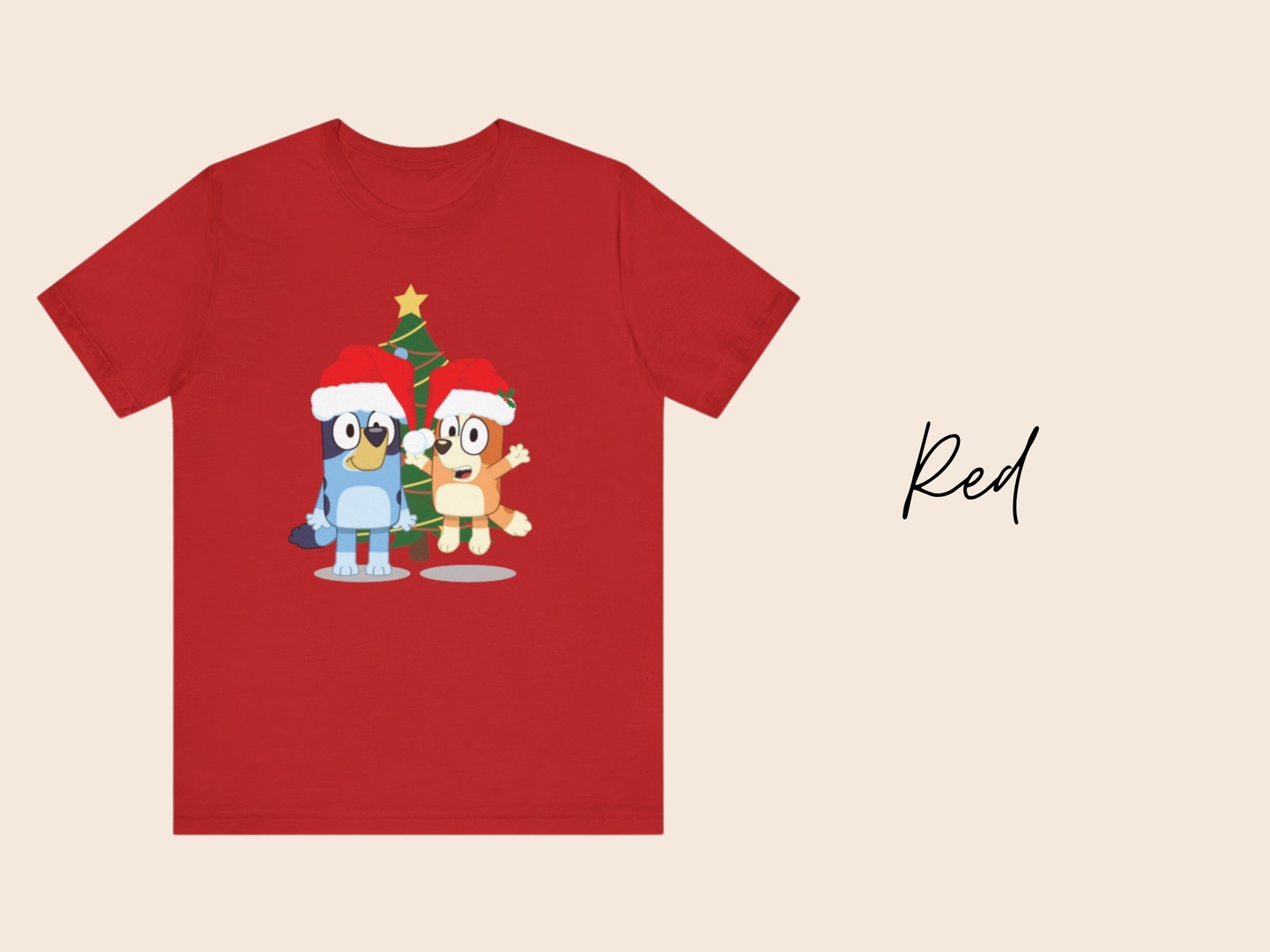 Bluey and Bingo - Bluey TV Show Christmas Unisex T-Shirt