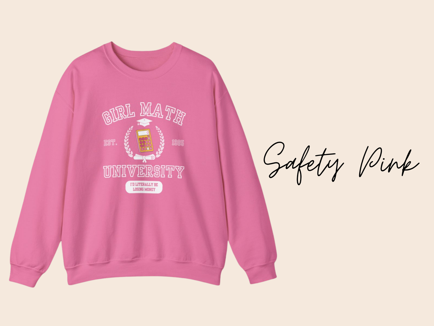 Girl Math University Crewneck Sweatshirt