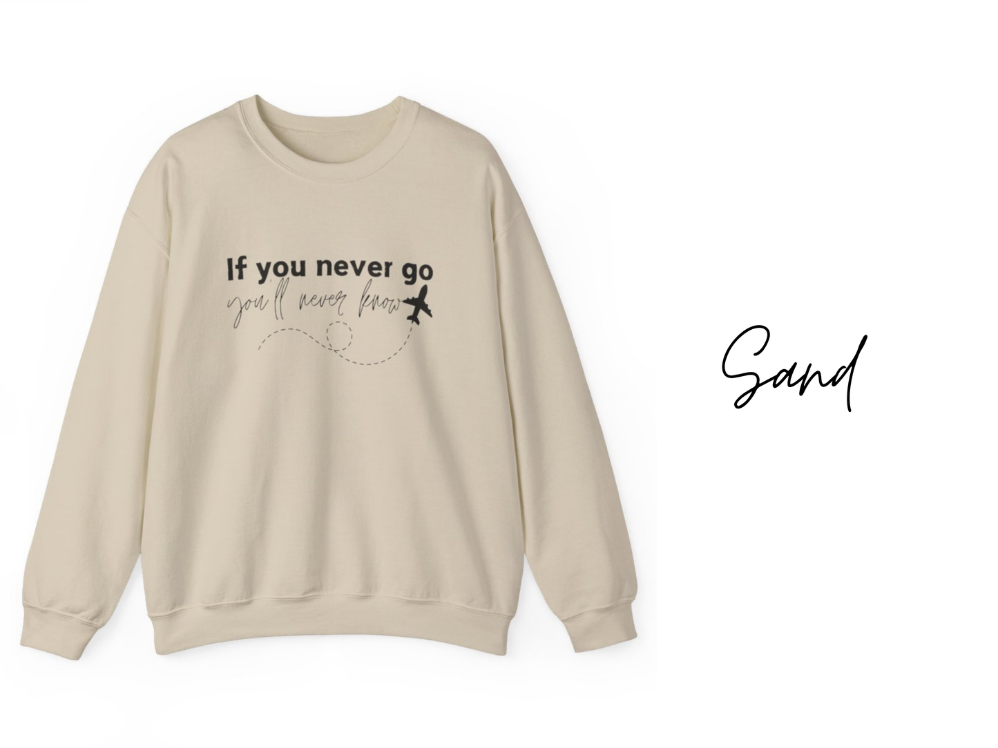 If You Never Go You'll Never Know Crewneck Sweatshirt