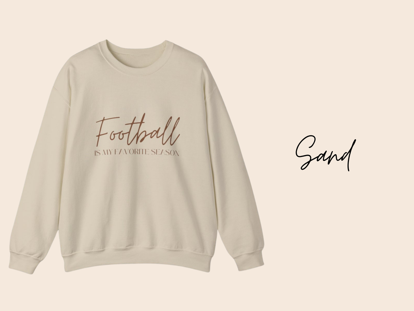 Football Is My Favorite Season Crewneck Sweatshirt