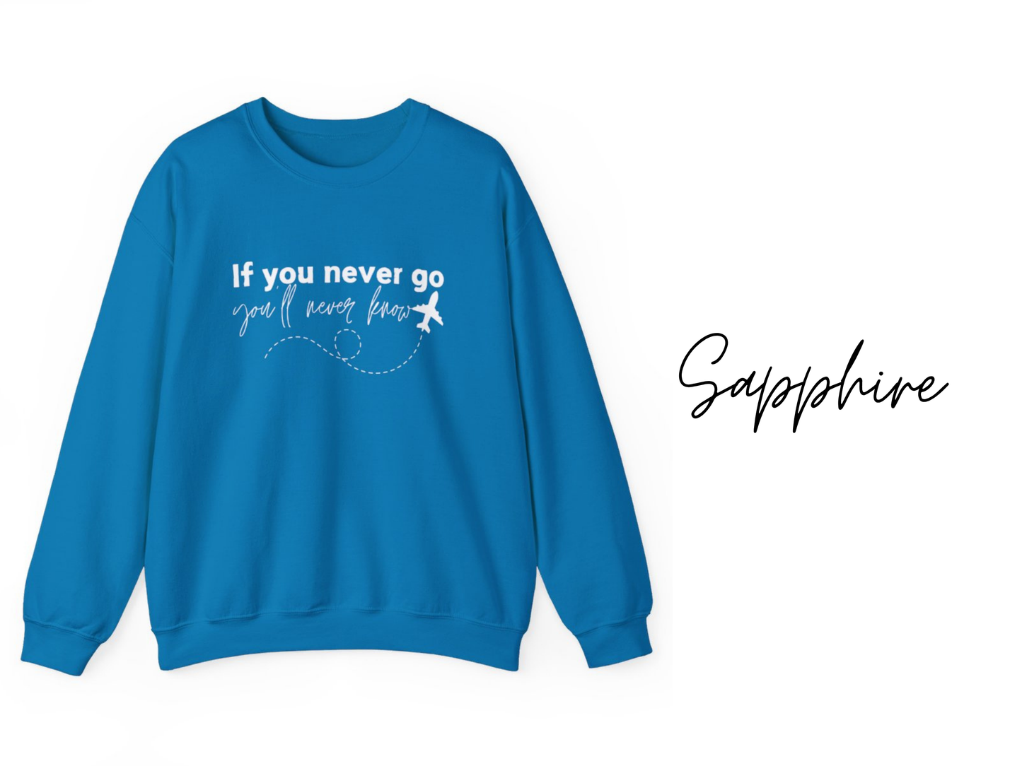 If You Never Go You'll Never Know Crewneck Sweatshirt