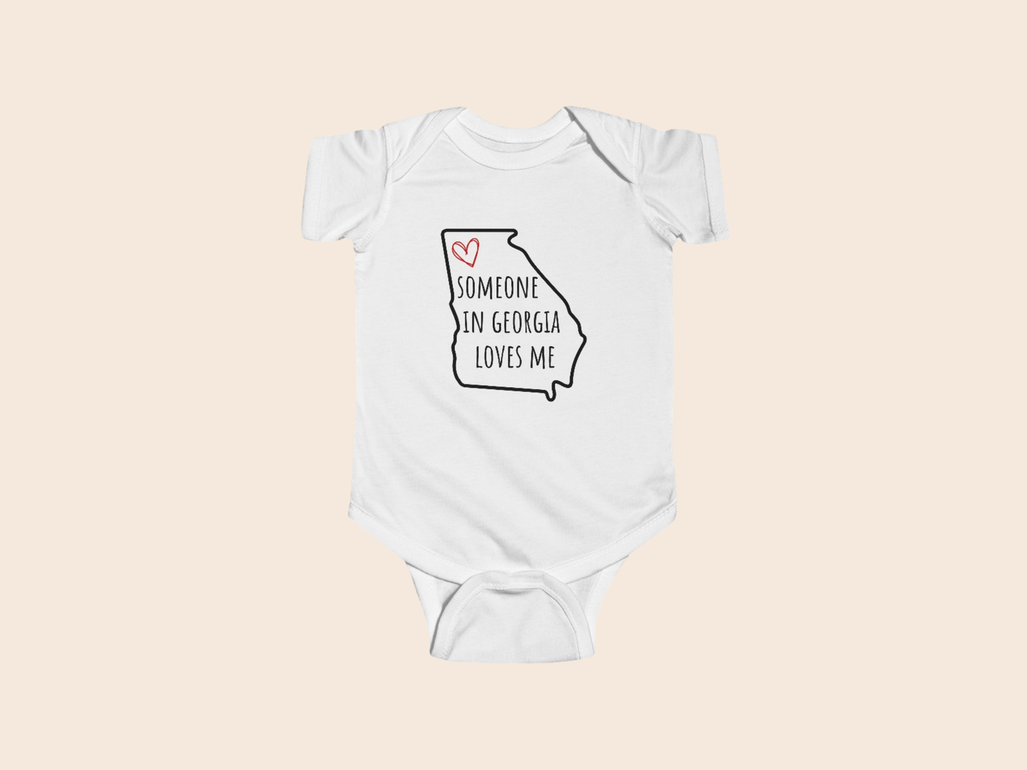 Someone in (Your State) Loves Me - Custom Baby Bodysuit