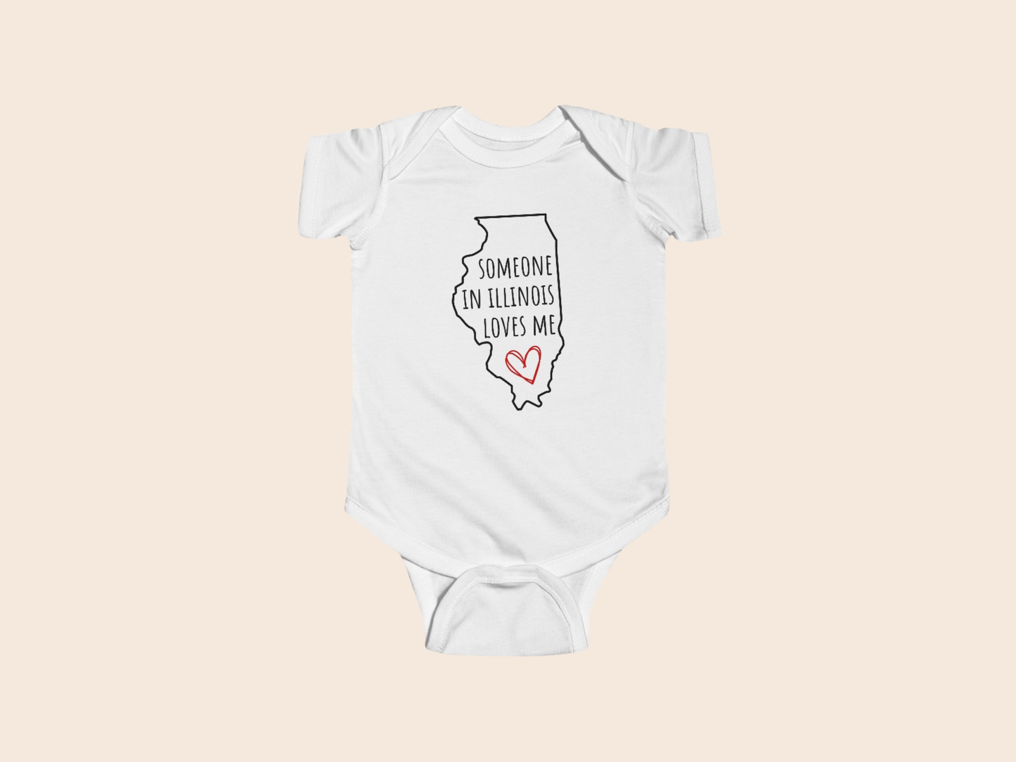 Someone in (Your State) Loves Me - Custom Baby Bodysuit