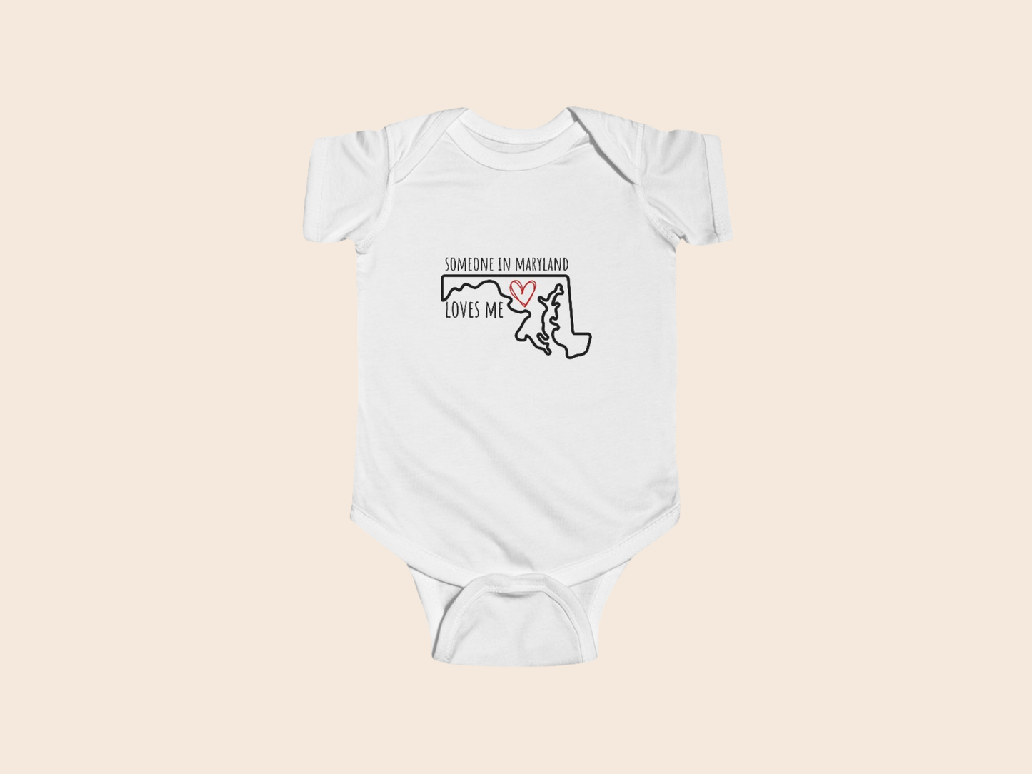 Someone in (Your State) Loves Me - Custom Baby Bodysuit