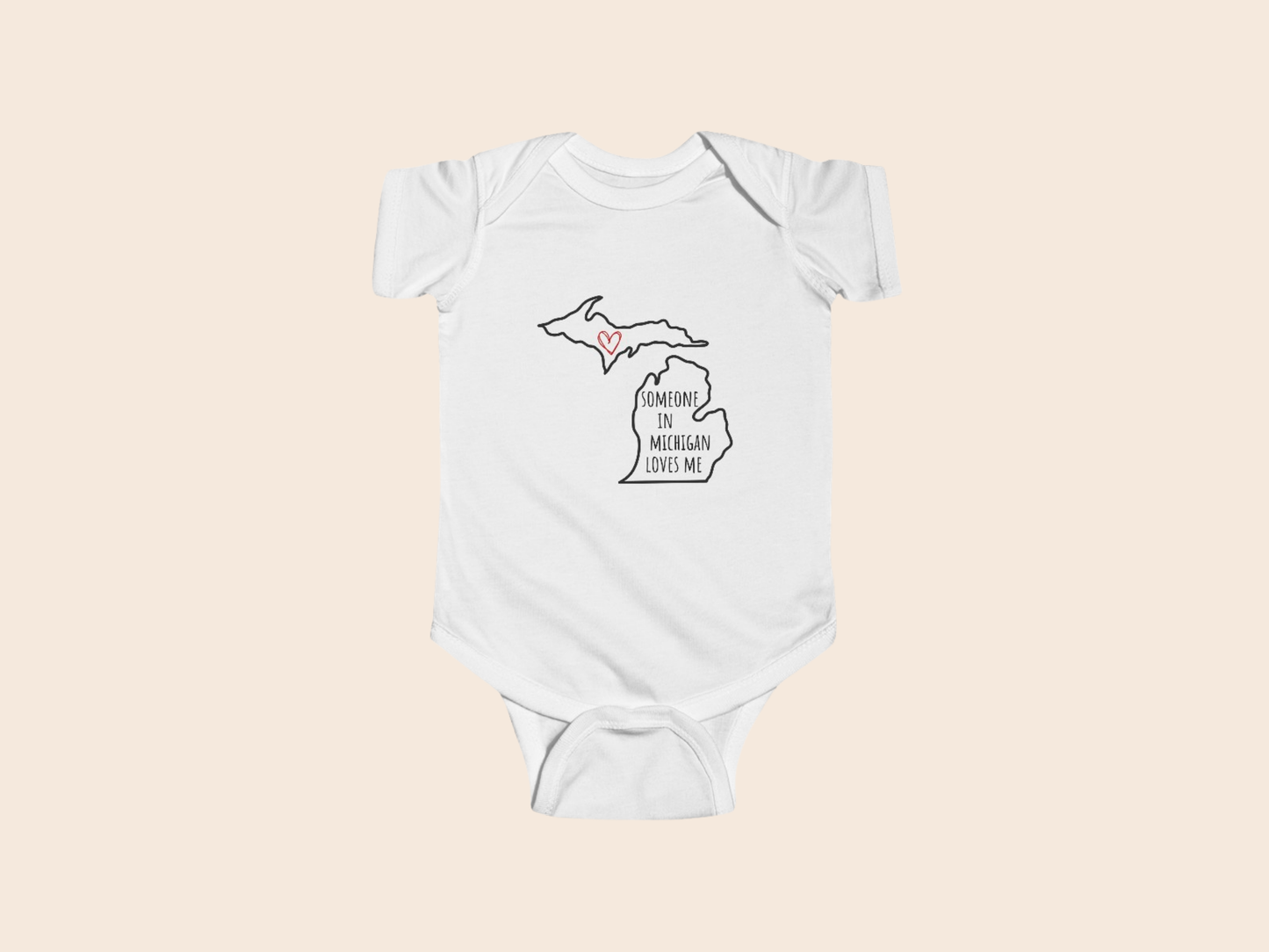 Someone in (Your State) Loves Me - Custom Baby Bodysuit