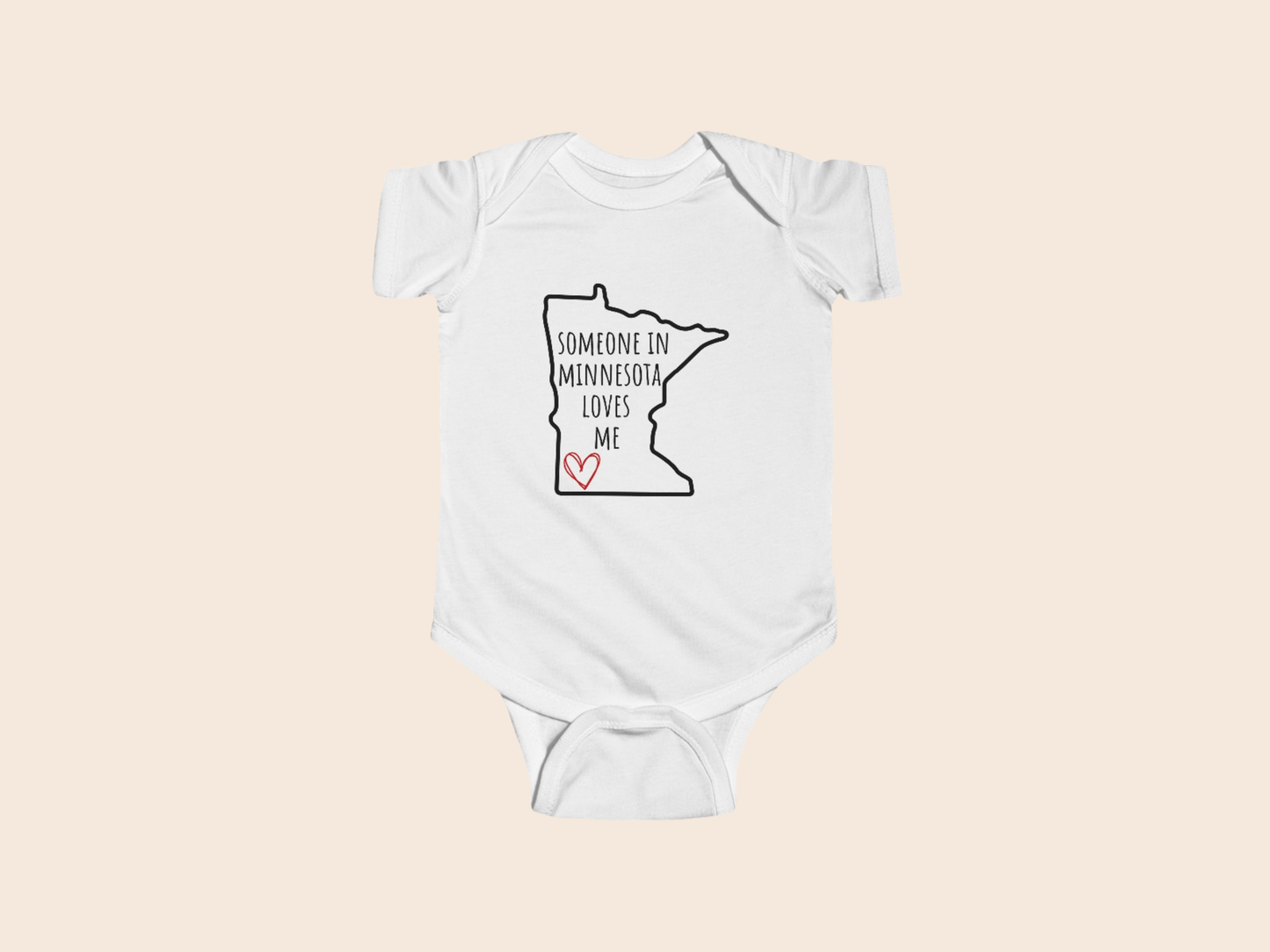 Someone in (Your State) Loves Me - Custom Baby Bodysuit