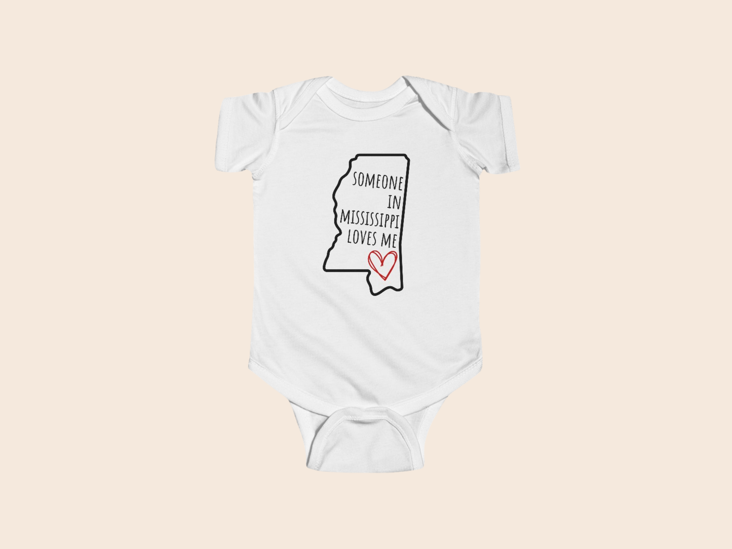 Someone in (Your State) Loves Me - Custom Baby Bodysuit