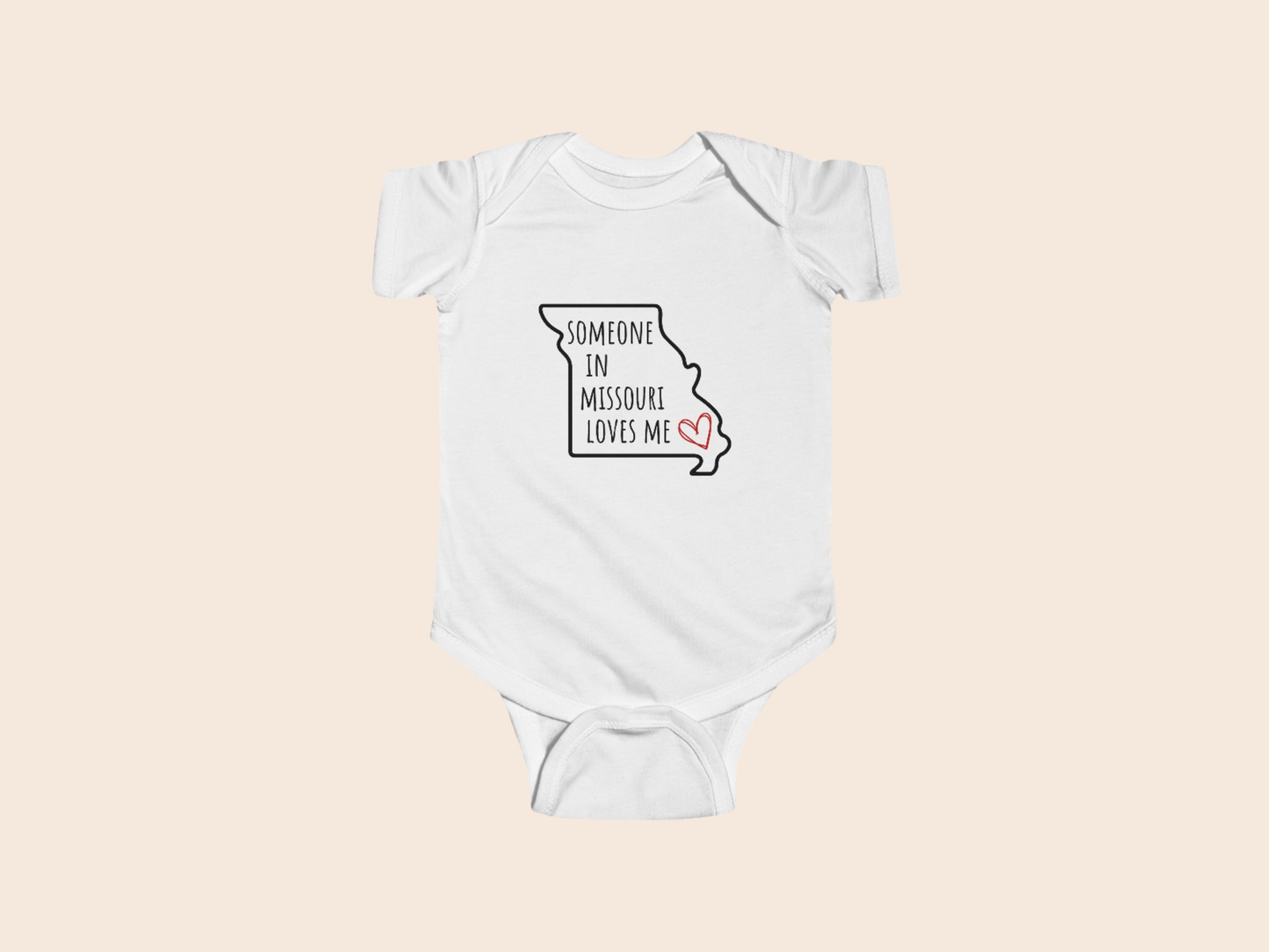 Someone in (Your State) Loves Me - Custom Baby Bodysuit