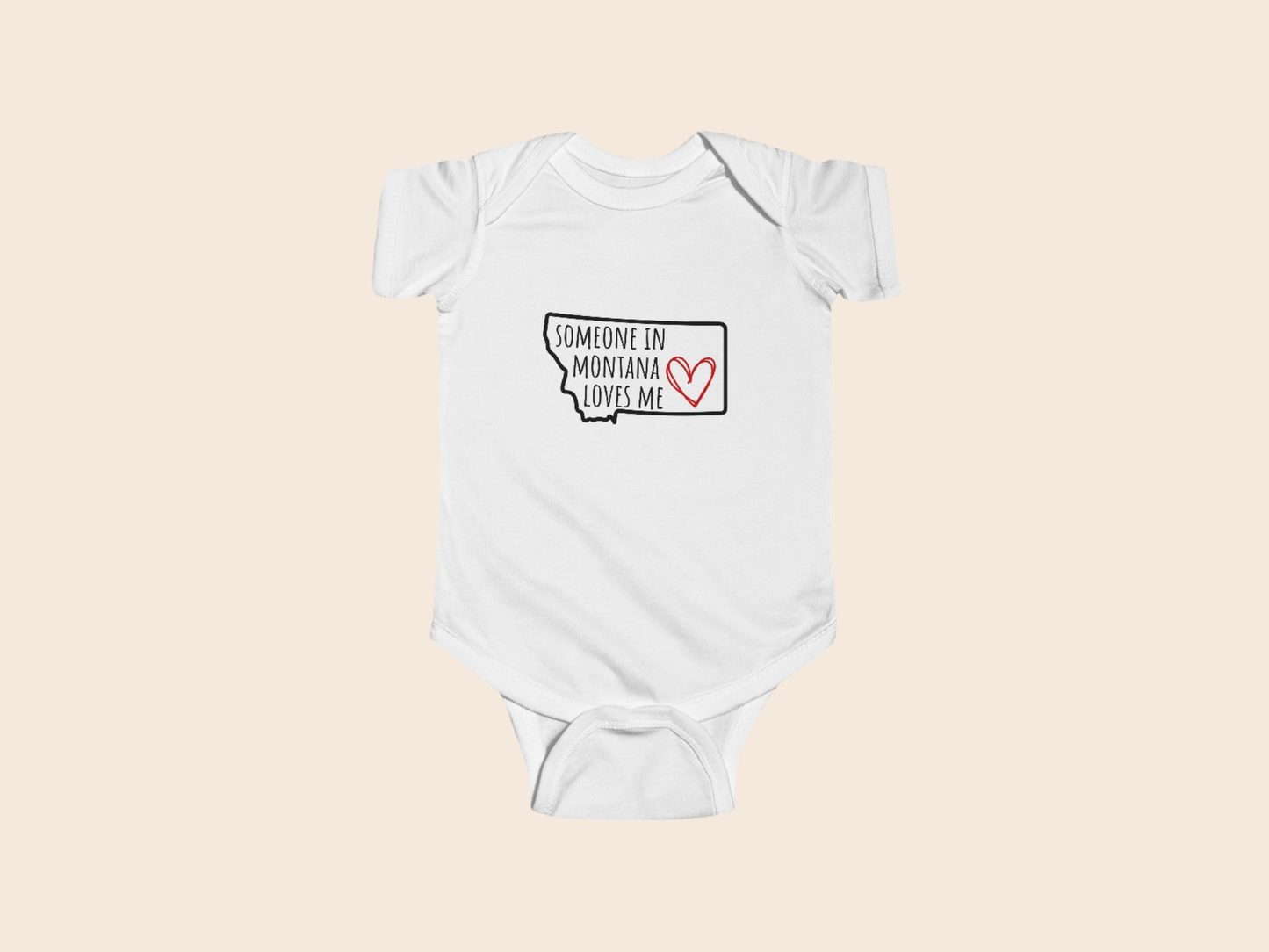 Someone in (Your State) Loves Me - Custom Baby Bodysuit