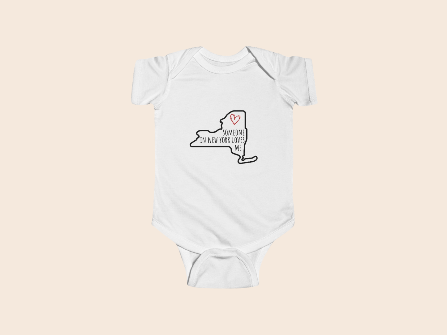 Someone in (Your State) Loves Me - Custom Baby Bodysuit