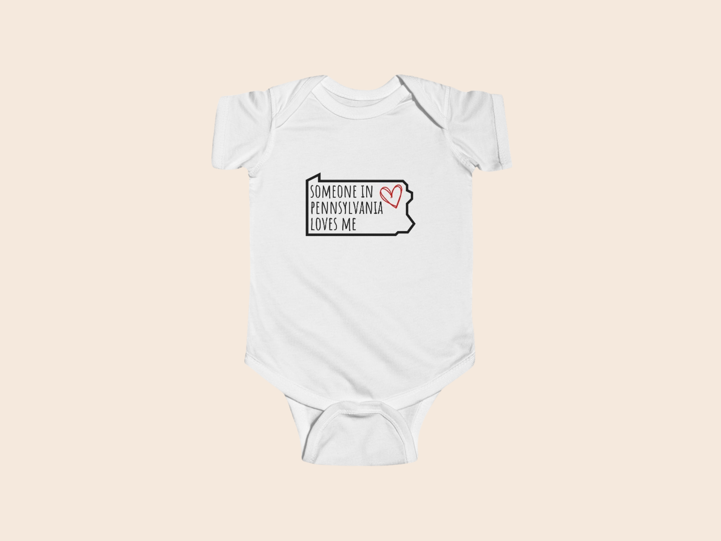 Someone in (Your State) Loves Me - Custom Baby Bodysuit