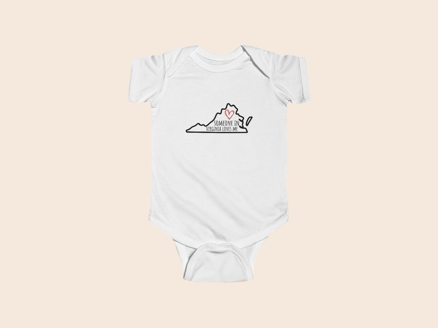 Someone in (Your State) Loves Me - Custom Baby Bodysuit