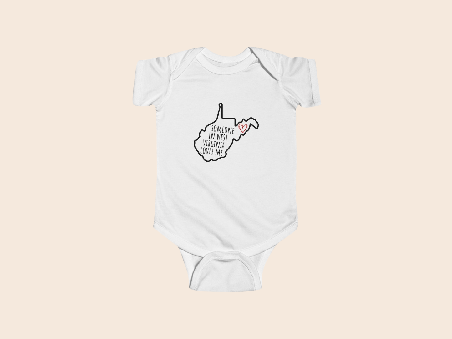 Someone in (Your State) Loves Me - Custom Baby Bodysuit