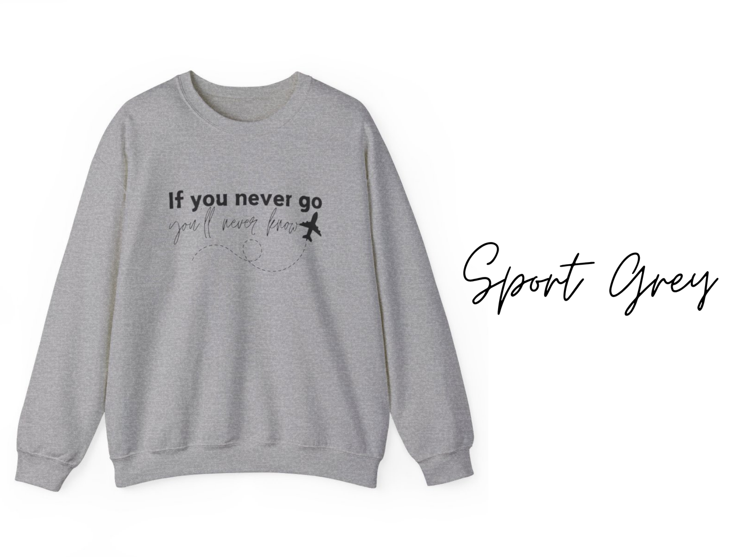 If You Never Go You'll Never Know Crewneck Sweatshirt