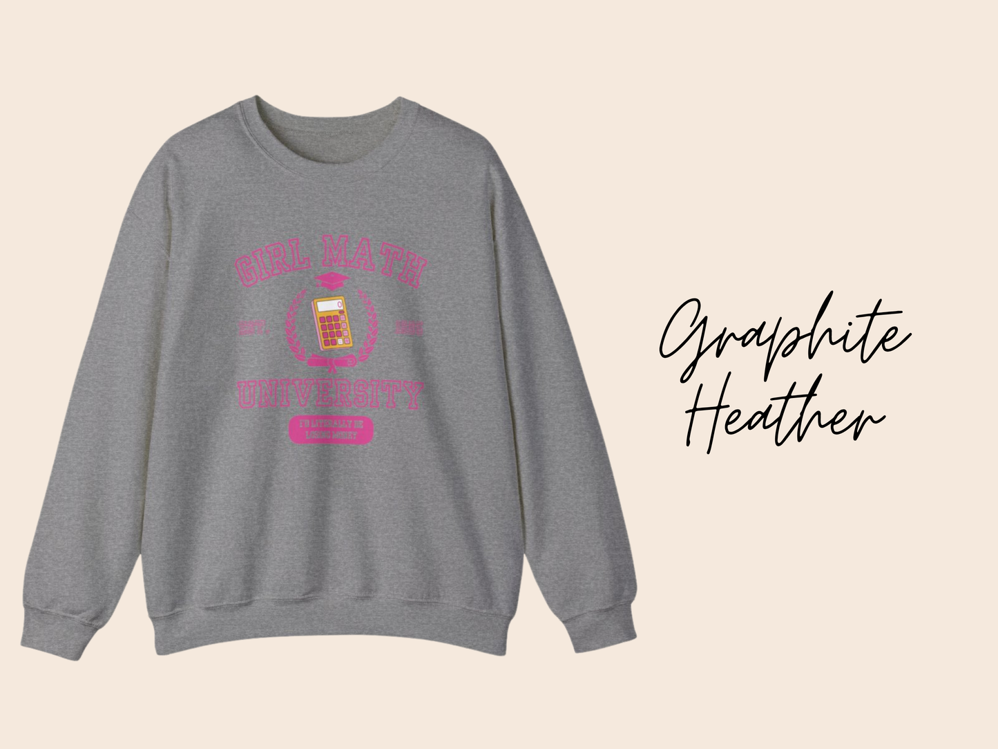 Girl Math University Crewneck Sweatshirt