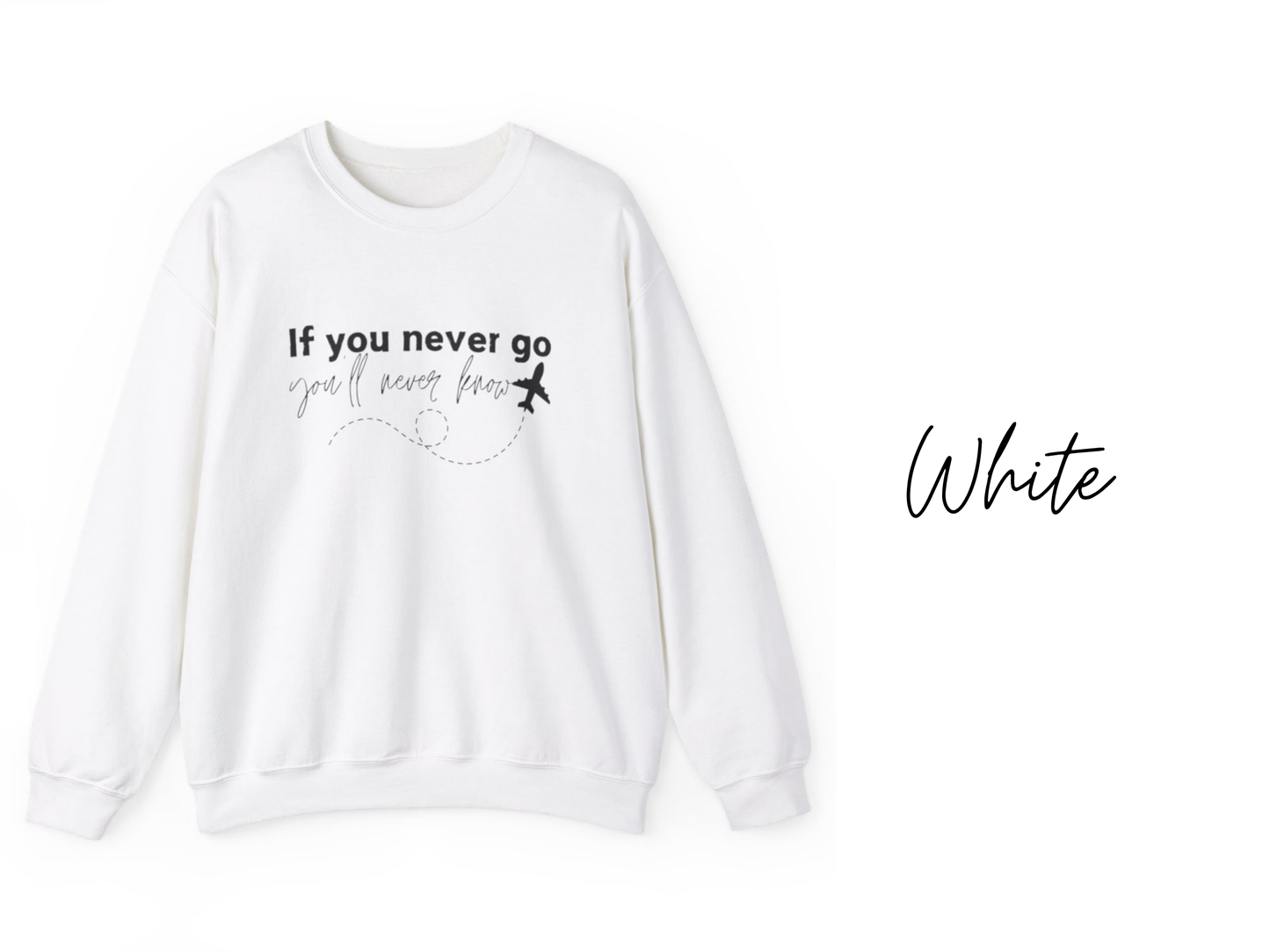 If You Never Go You'll Never Know Crewneck Sweatshirt