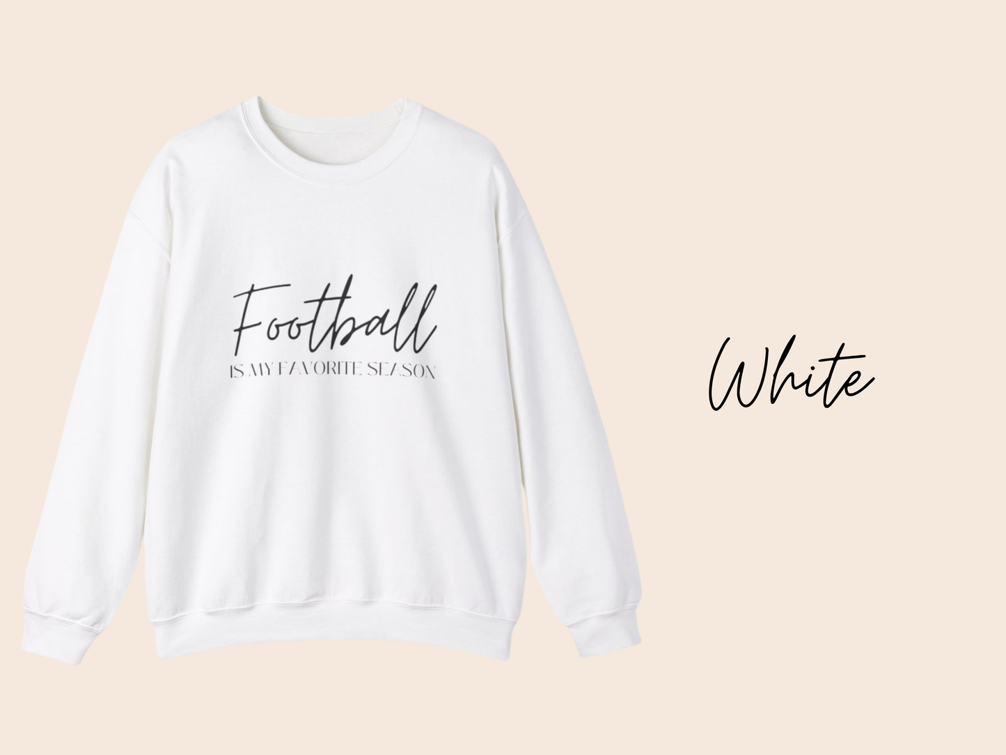 Football Is My Favorite Season Crewneck Sweatshirt