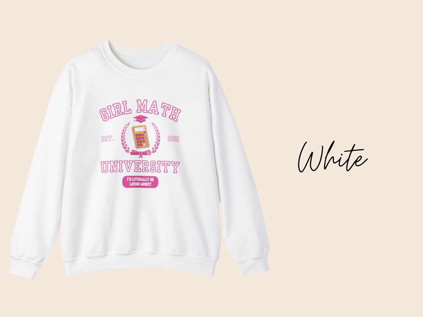 Girl Math University Crewneck Sweatshirt