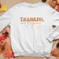 Thankful and Pregnant Thanksgiving Pregnancy Crewneck Sweatshirt