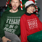 Inappropriate Couple's Ugly Christmas Sweater - I Come in Peace / Peace Crewneck Sweatshirt