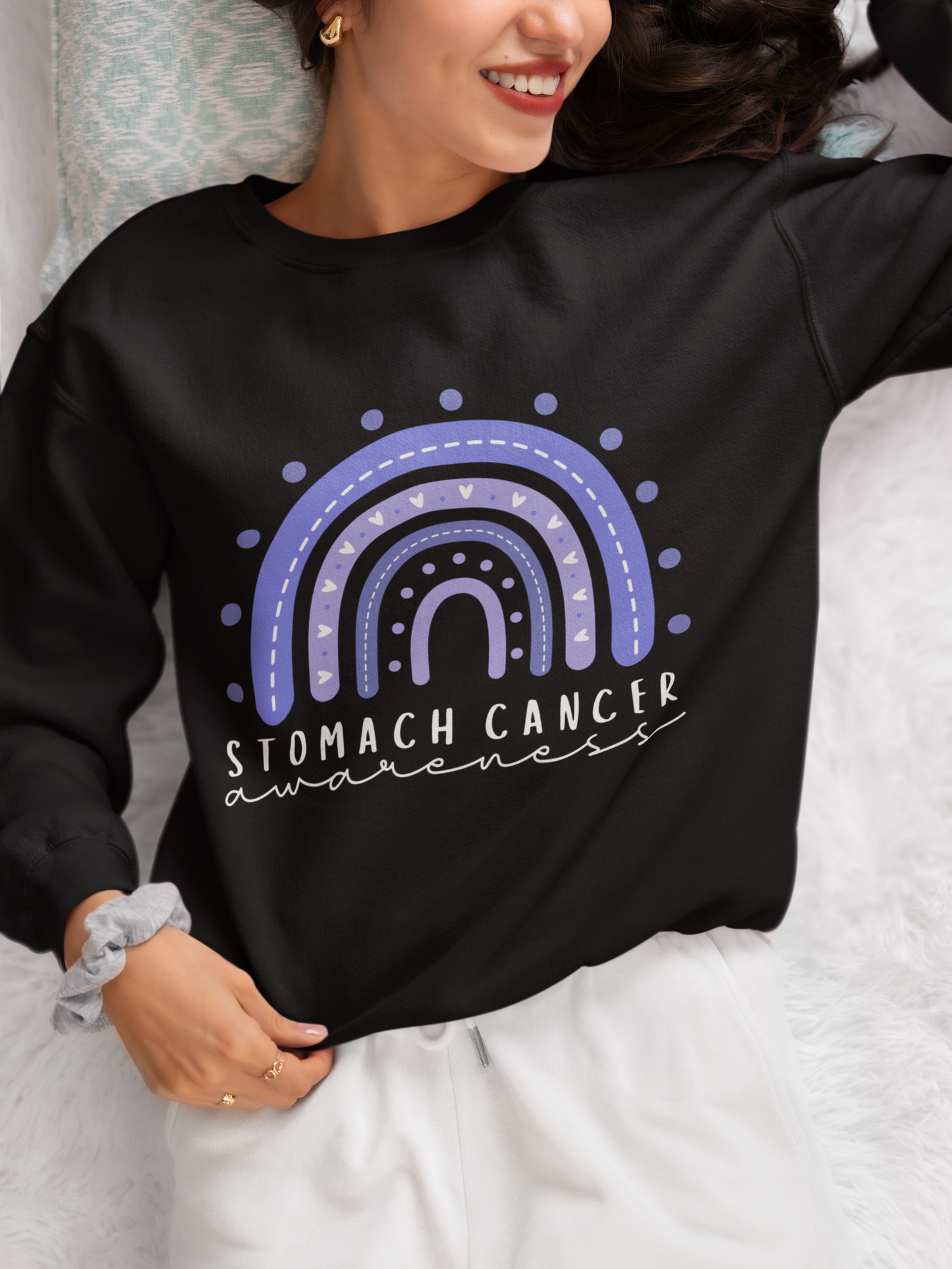 Stomach Cancer Awareness Crewneck Sweatshirt