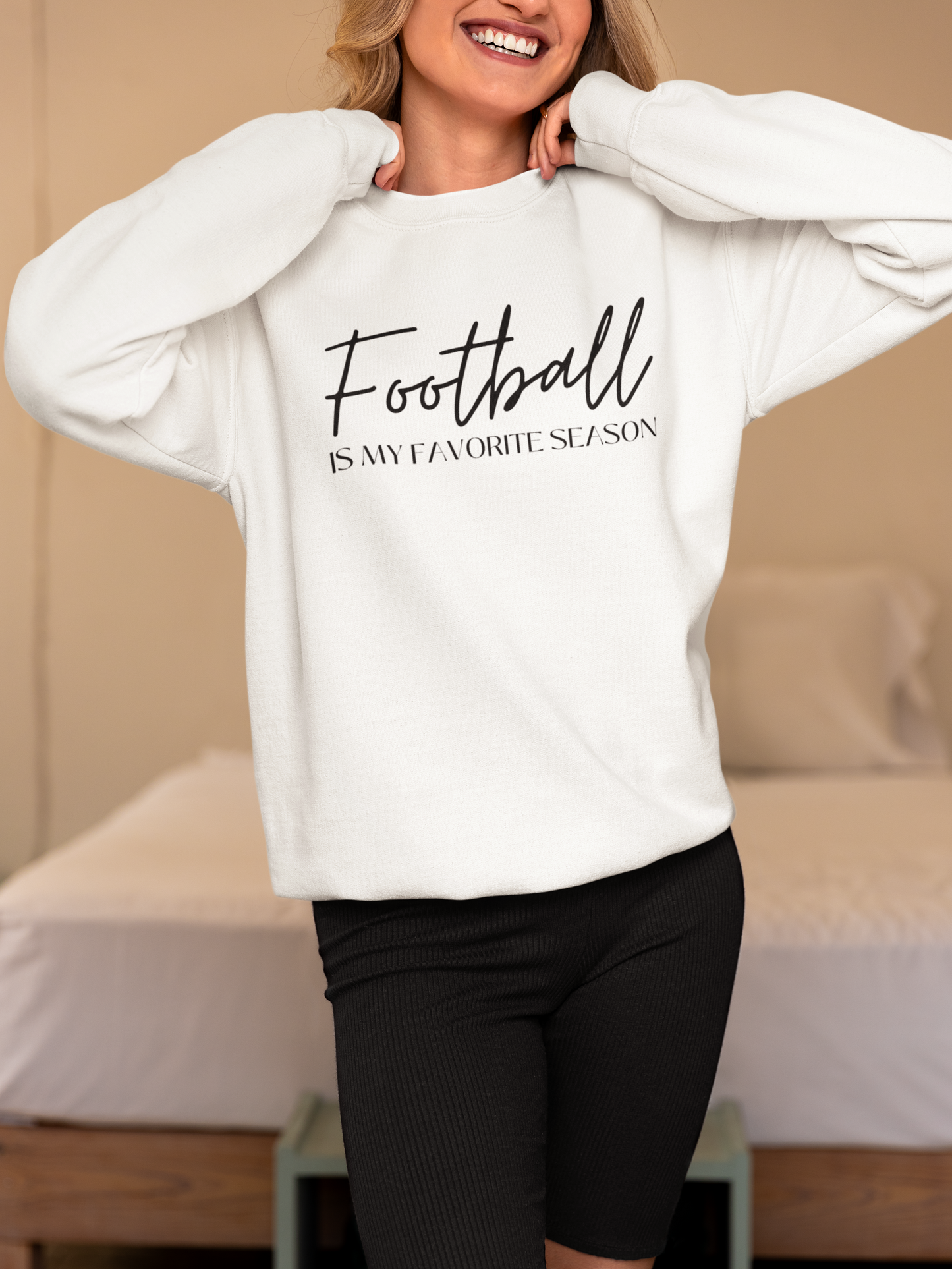 Football Is My Favorite Season Crewneck Sweatshirt