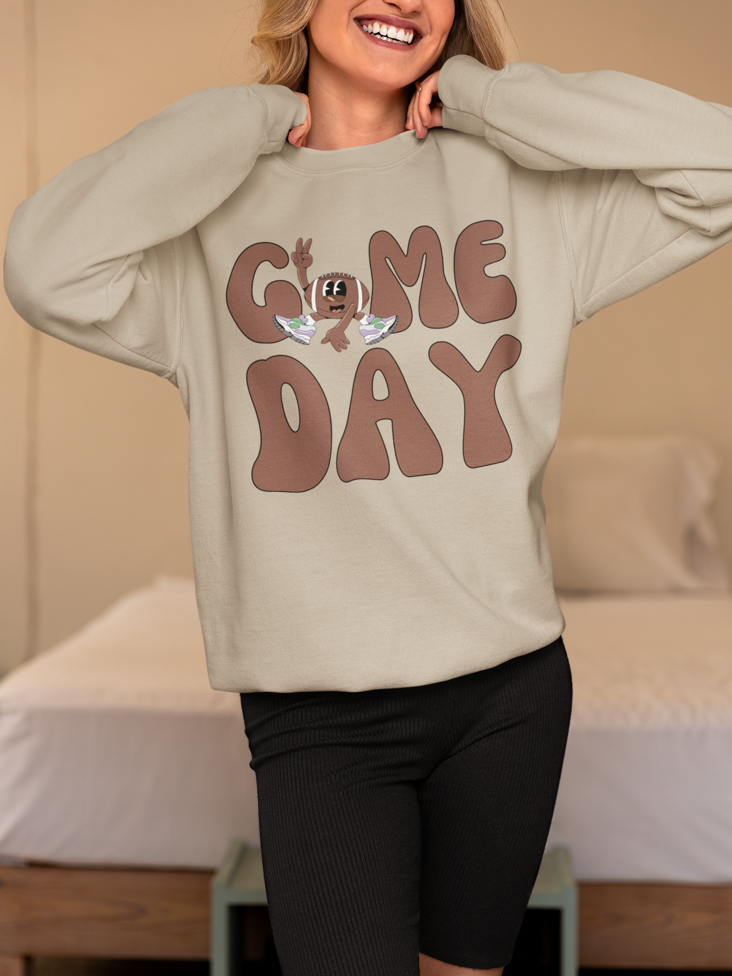 Game Day Football Crewneck Sweatshirt