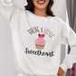 Baking a Little Sweetheart Pregnancy Crewneck Sweatshirt