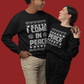 Inappropriate Couple's Ugly Christmas Sweater - I Come in Peace / Peace Crewneck Sweatshirt