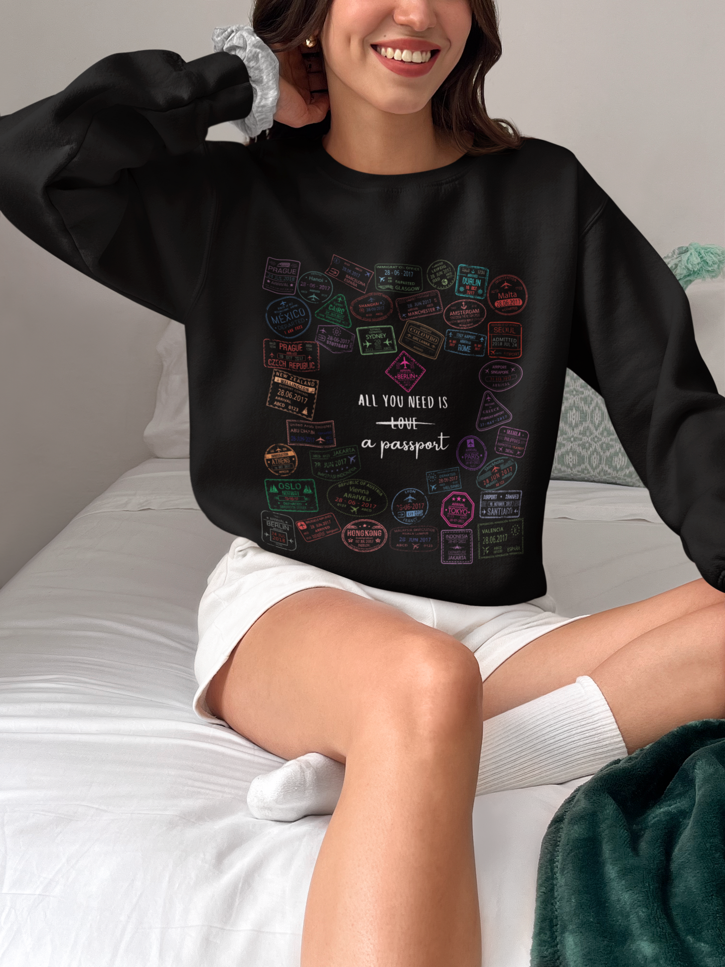 All You Need is a Passport Crewneck Sweatshirt