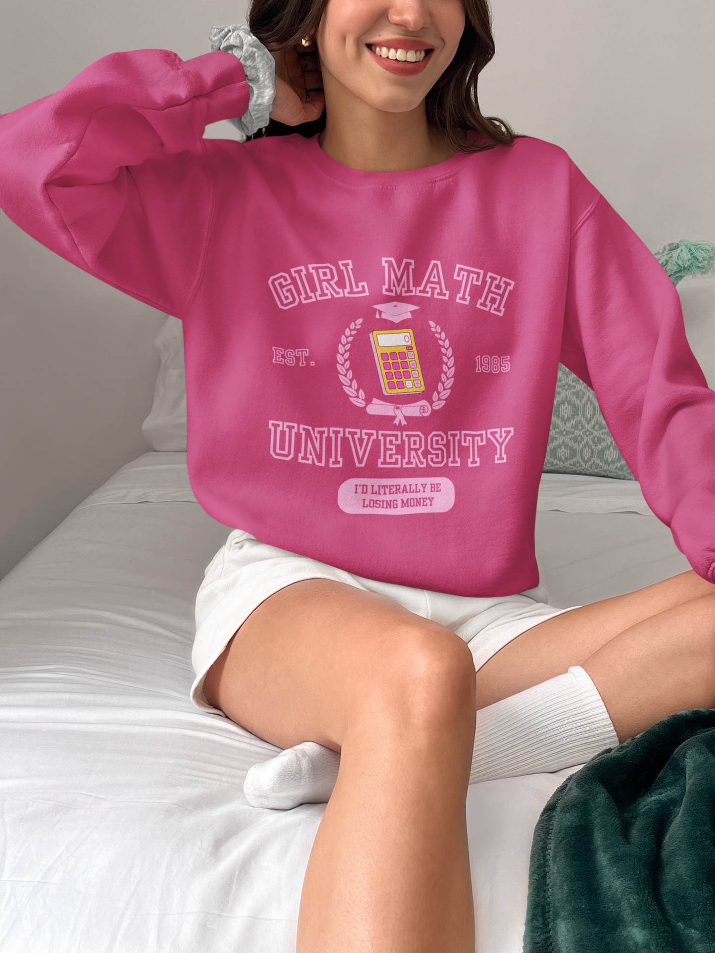 Girl Math University Crewneck Sweatshirt