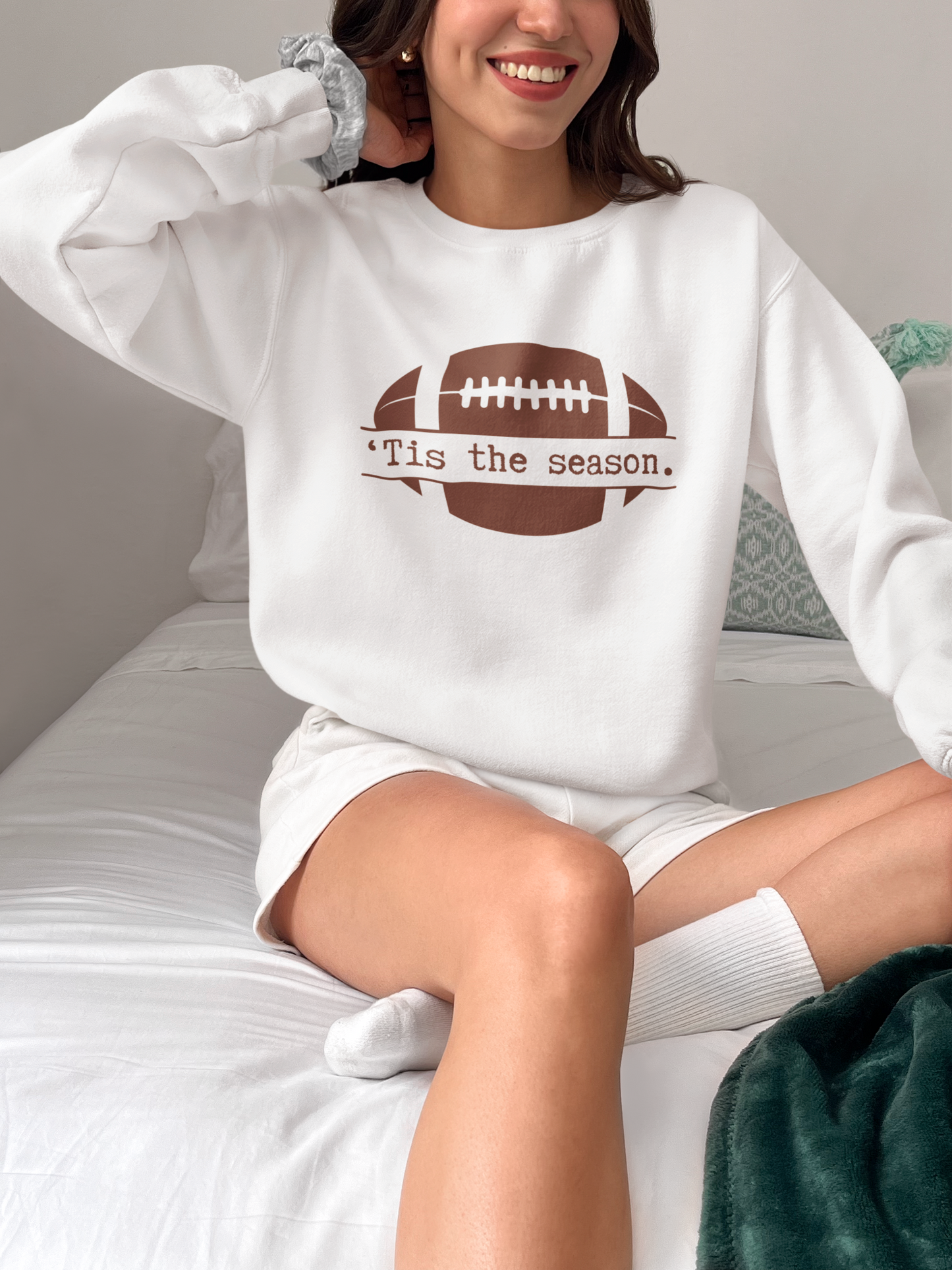 Tis' the Season - Football Season Crewneck Sweatshirt