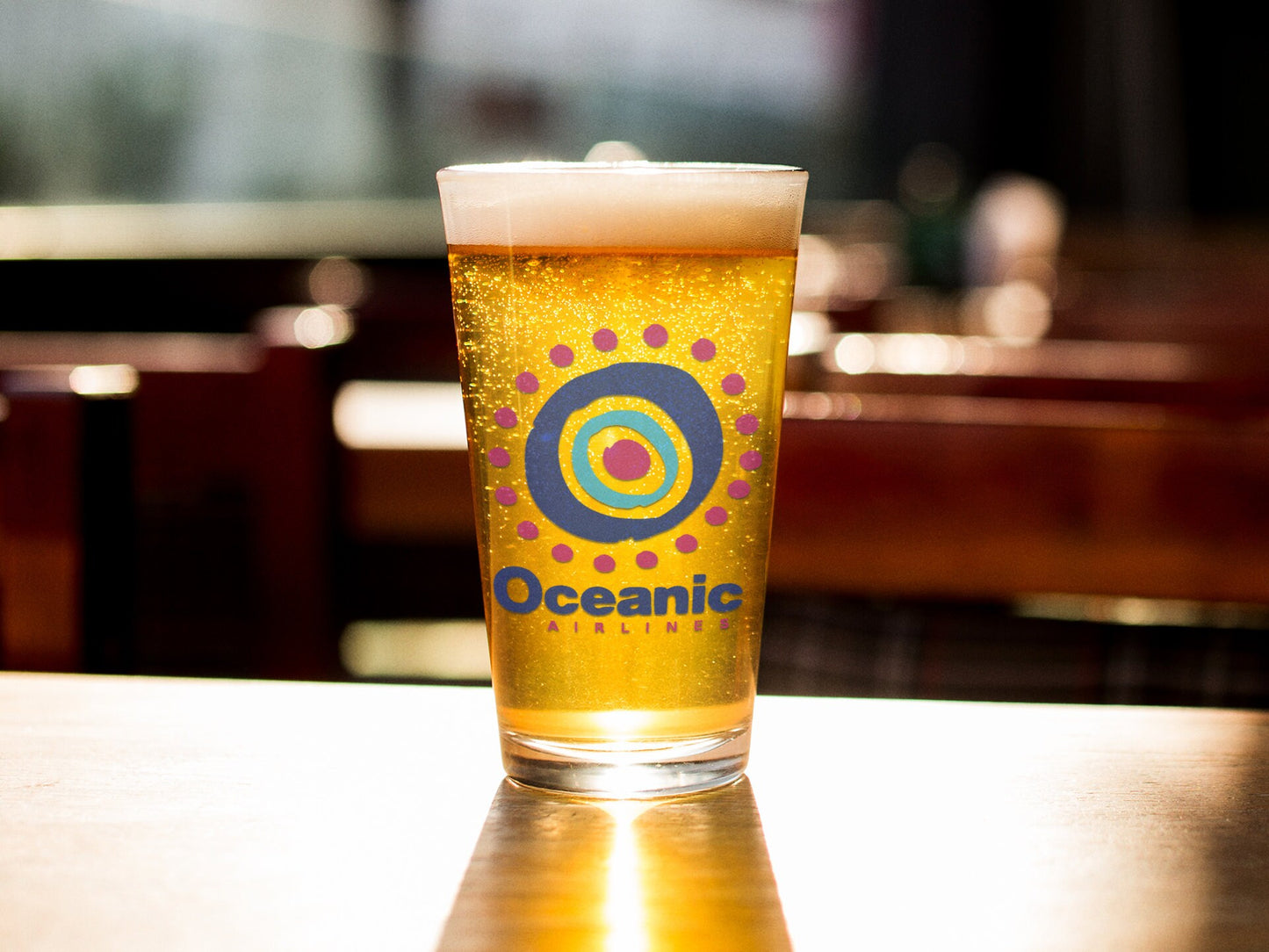 Oceanic Airlines Lost TV Show 16oz Pint Glass