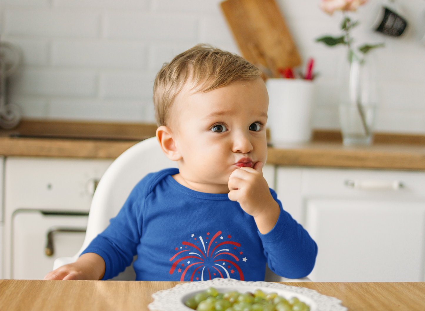 Fireworks Fourth of July Baby Bodysuit