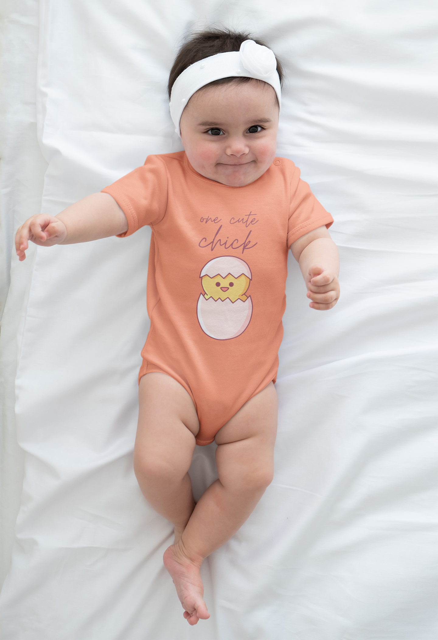One Cute Chick Easter Baby Bodysuit