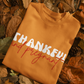 Thankful and Pregnant Thanksgiving Pregnancy Crewneck Sweatshirt