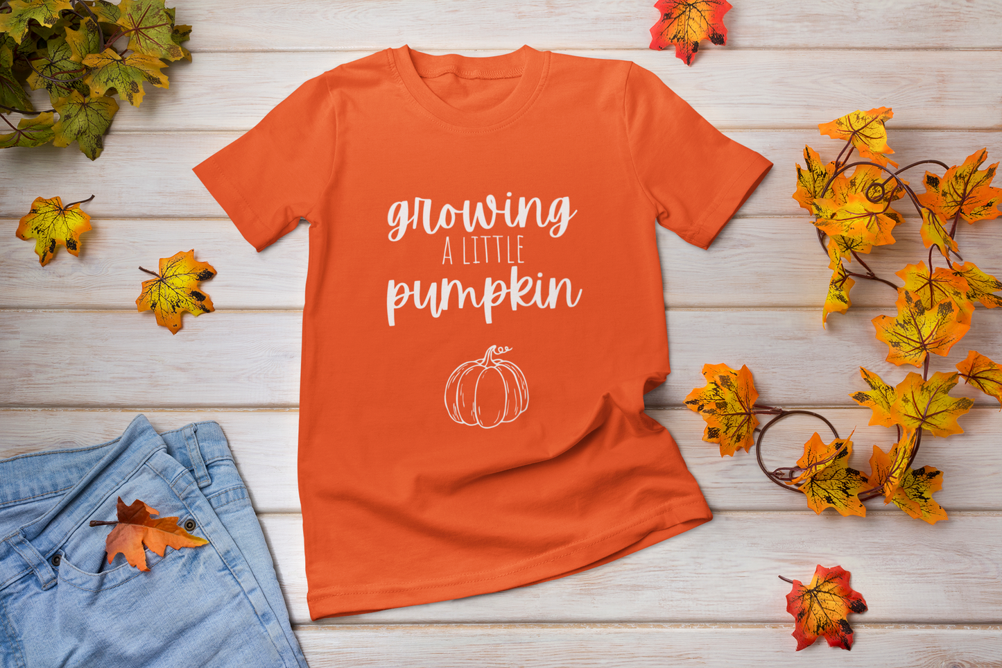 Growing A Little Pumpkin - Fall Pregnancy Shirt