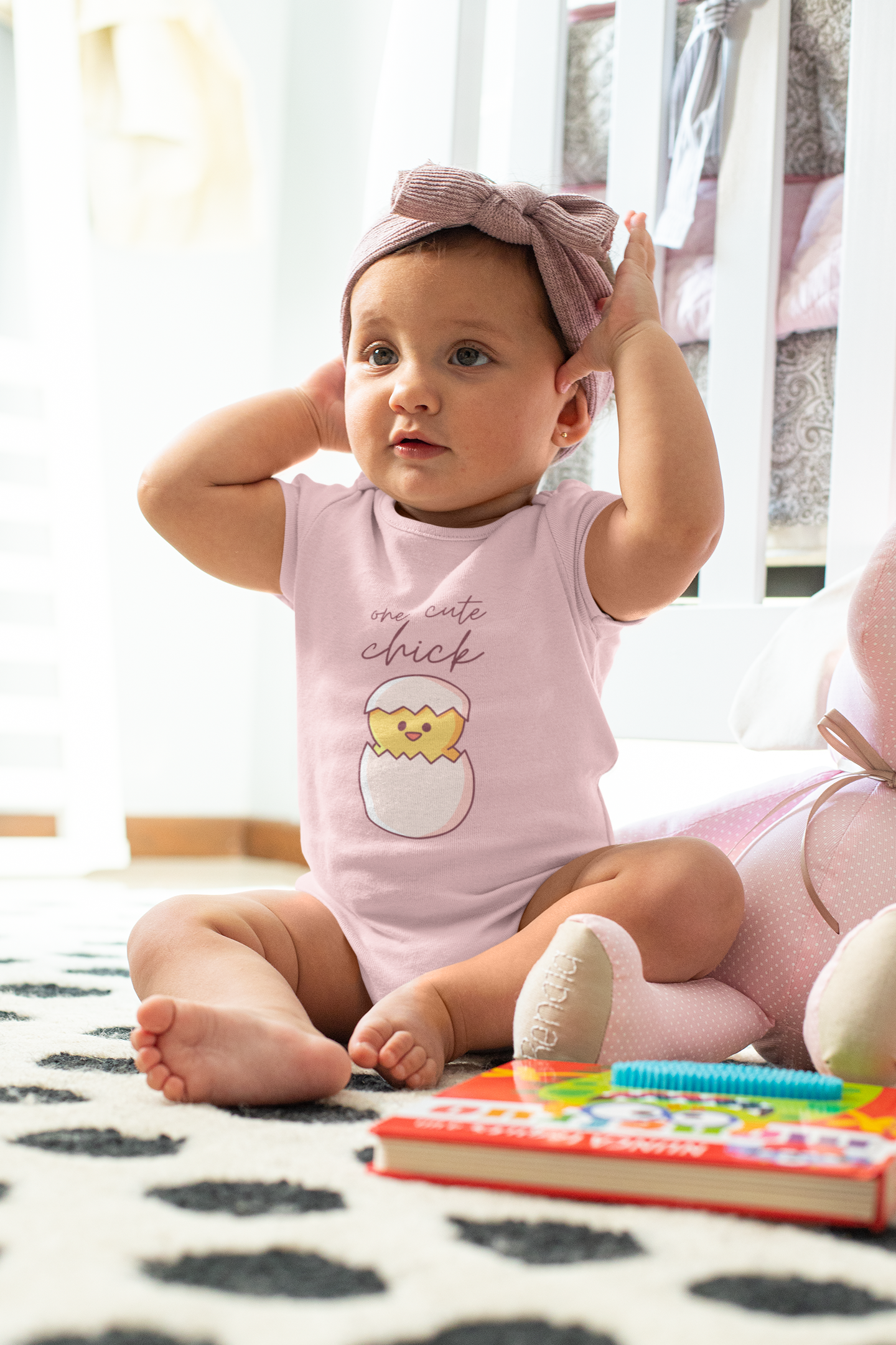 One Cute Chick Easter Baby Bodysuit