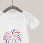 Fireworks Fourth of July Baby Bodysuit