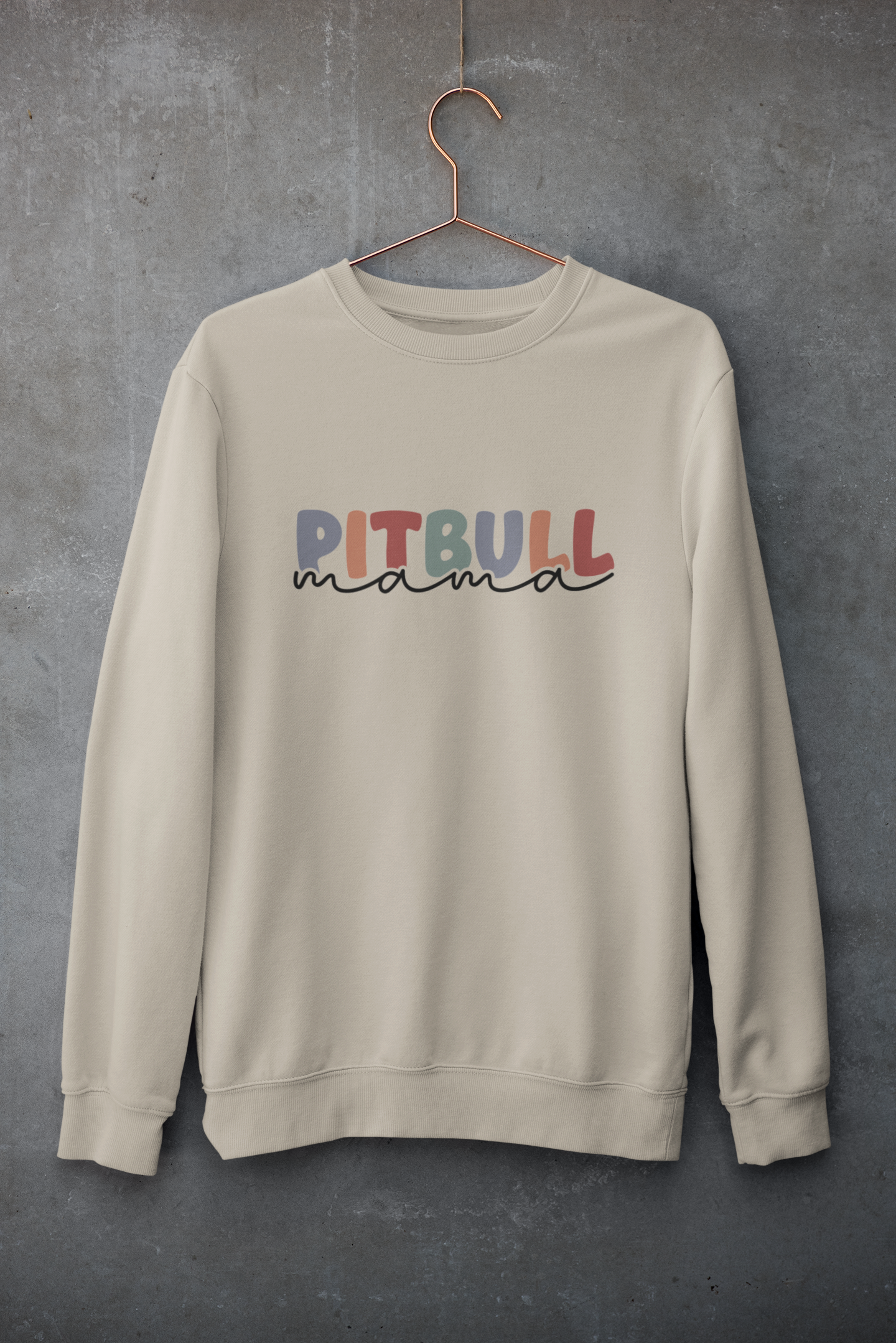 Pitbull Mama Crewneck Sweatshirt