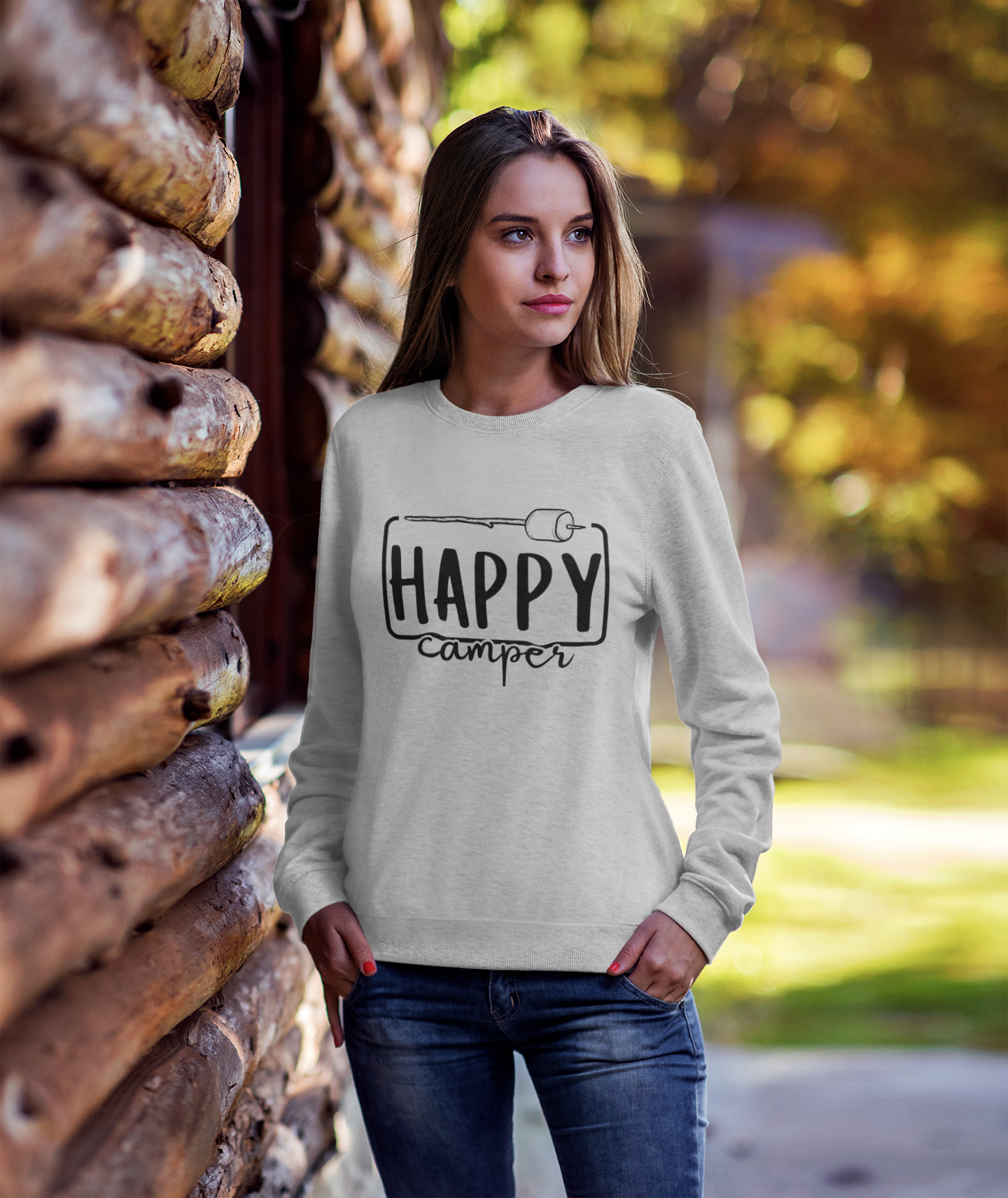 Happy Camper Crewneck Sweatshirt