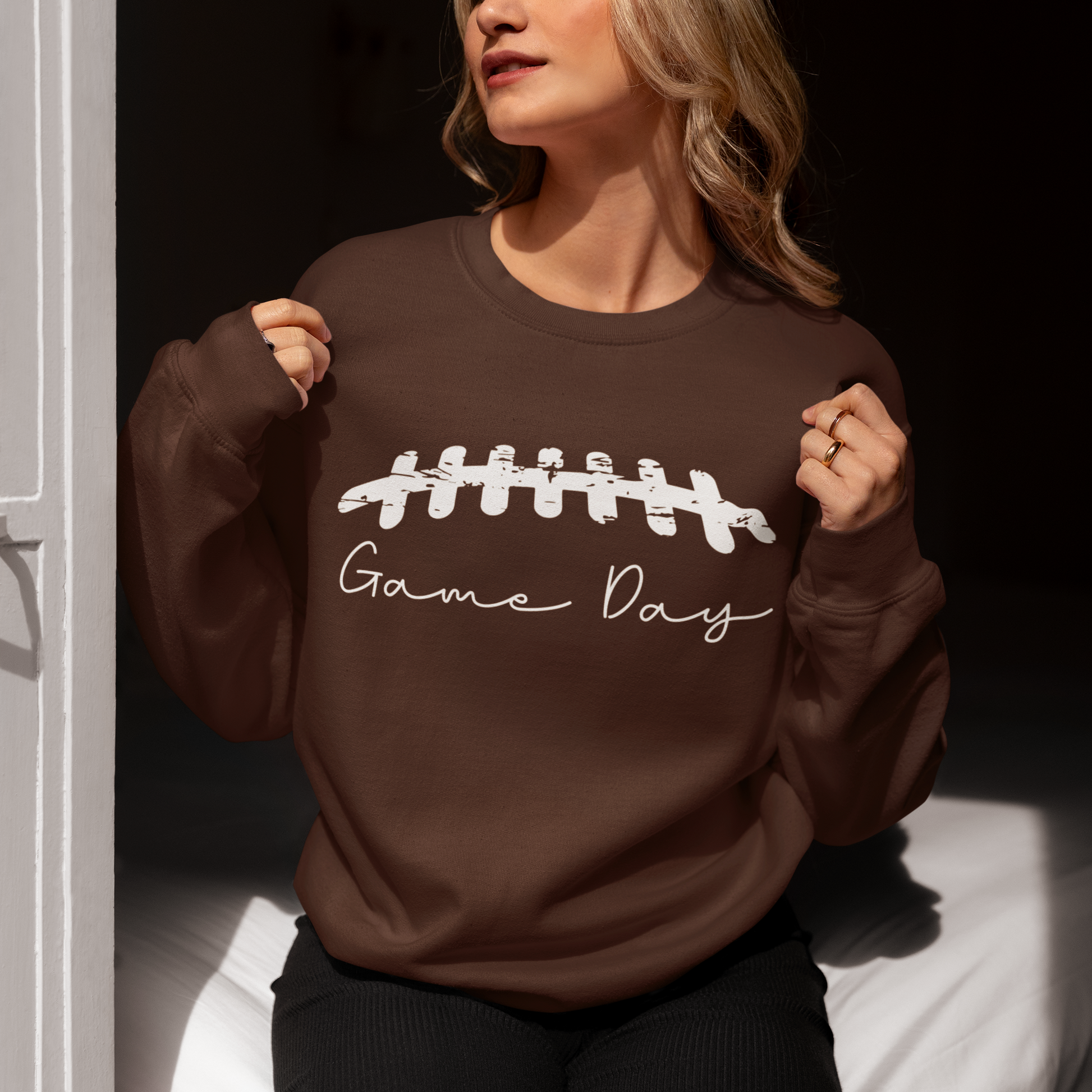 Football Game Day Crewneck Sweatshirt