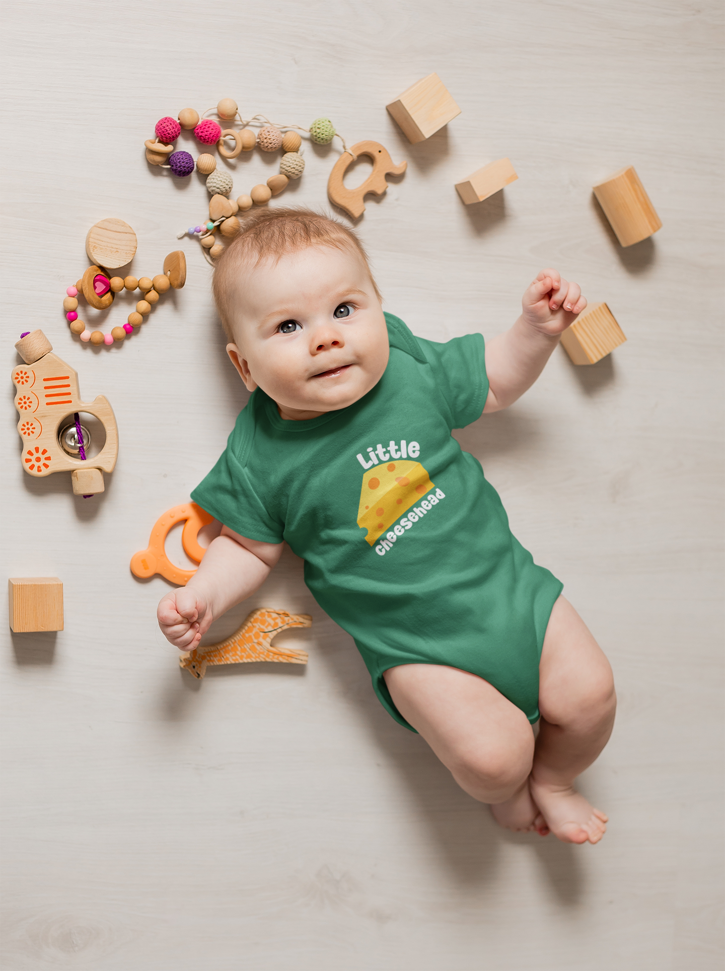 Little Cheesehead - Green Bay Packers Baby Bodysuit