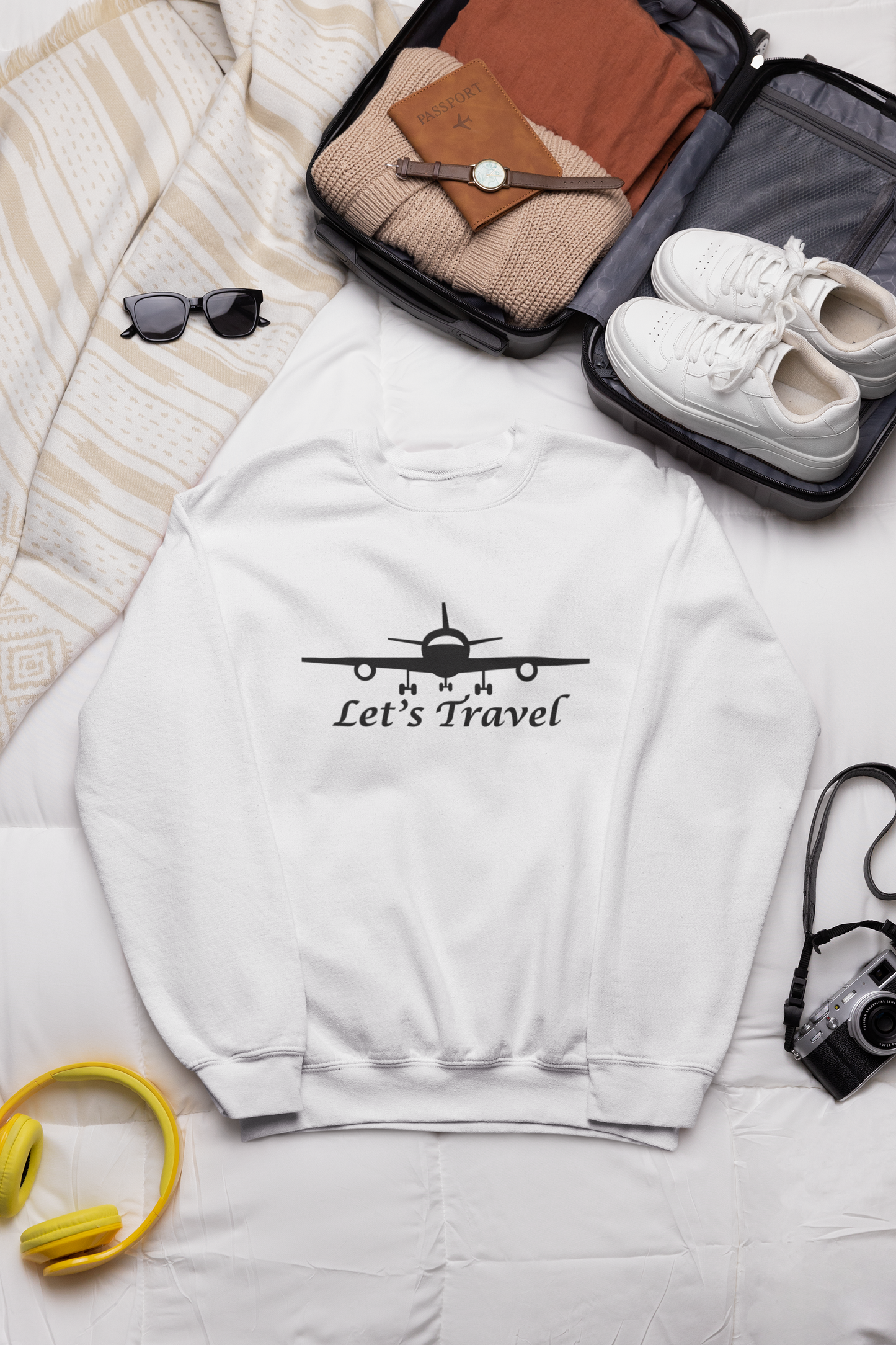 Let's Travel Crewneck Sweatshirt