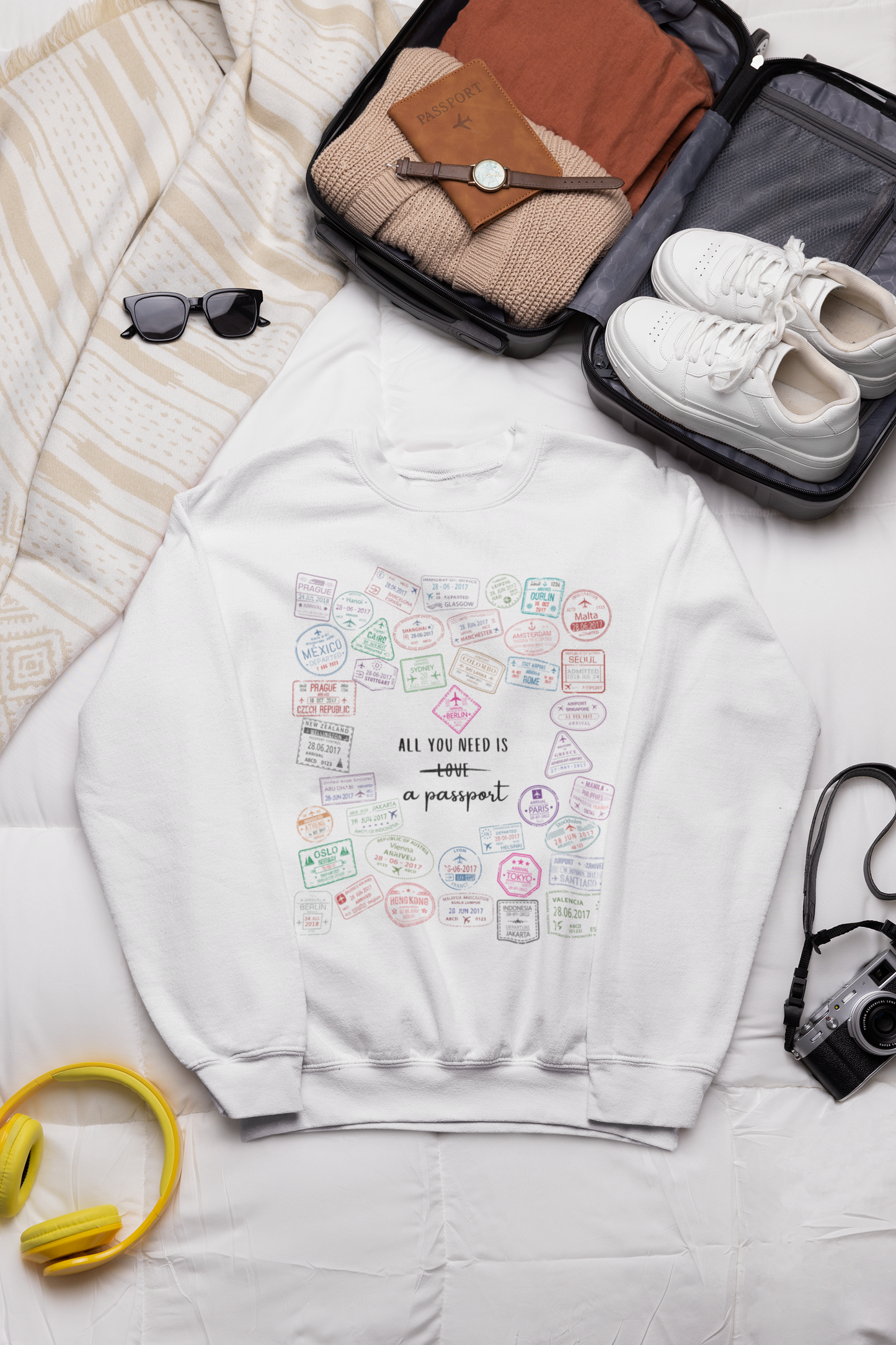 All You Need is a Passport Crewneck Sweatshirt